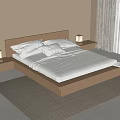 Double bed 3d model
