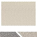 Square Woven Carpet In Light Beige With Textured Pattern For Home Decoration 3d model
