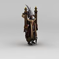 Ornate Inflatable Model With Golden Decorations Long Robe And Pointed Headdress