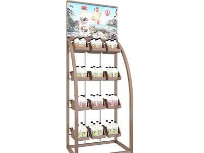 Shelf Customized Rack Display Rack Beverage Product Rack Iron Rack Roller Rack Rotating Rack Steel Structure Game Plate Jewelry Rack Vertical Display Rack Hook Shopping Mall 3d model