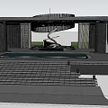 Modern Gate Entrance Gate 3d model