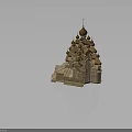 Traditional Wooden Church Architecture With Onion Domes And Spire Design