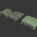 Natural Wood Stone Blocks With Rough Textured Surfaces And Gray Hues
