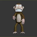 Monkey Cartoon Monkey Anime Monkey Stylized Monkey Fantasy Style Monkey Toy 3d model
