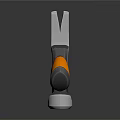 Vitalax Claw Hammer with Orange Black Handle and Metal Head for DIY Projects