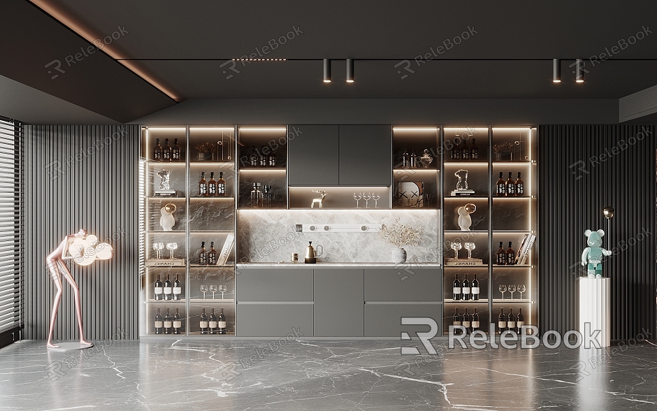 Modern Wine Cabinet model