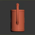 Stylish Red Watering Can With Number 3 Design For Daily Household Appliance Use