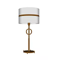 Modern Table Lamp Metal Table Lamp Fabric Lampshade 3d model