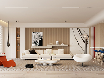 modern living room 3d model