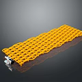 Yellow Mesh Household Item Mat With Durable Design And Metal Clip