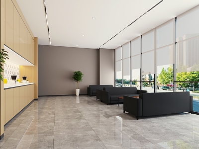 Reception Rest Area Modern Reception Area 3d model