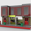 LEGO Toy Building Blocks Shop Building Shop 3d model
