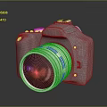 Professional Digital Camera With Large Lens And Sleek Gray Body Design