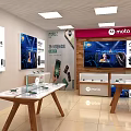 Mobile Phone Store Wangfujing Store Exclusive Shop Meichen Exhibition Display 3d model