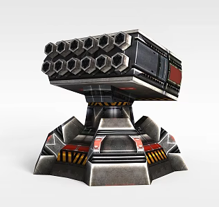 Game Props Equipment Turret 3d model