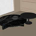 Coffee table round coffee table mother coffee table 3d model