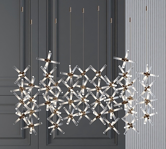 Modern Crystal Chandelier Decorative Crystal Chandelier 3d model