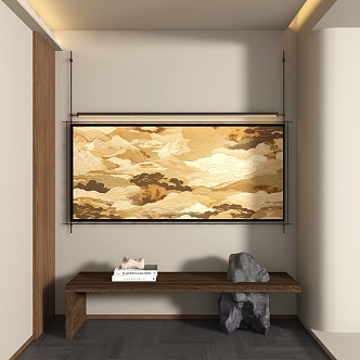 New Chinese Decorative Painting 3d model