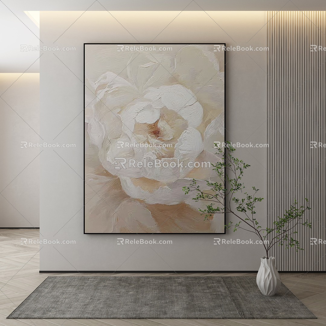 modern decorative painting 3d model