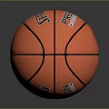 Spalding Orange Basketball With Textured Surface And Reflection On Dark Background