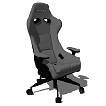 Gray Ergonomic Office Chair With High Back Armrests Swivel Wheels And Lumbar Support