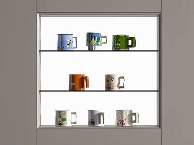 Tableware Mug Cup Water Cup 3d model