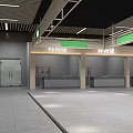 Modern Supermarket Department Store With Fresh Vegetable Section Open Shelves And Bright Lighting