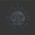 Pendant Sun Pendant Pendant Gem Pendant Diamond Pendant Jewelry Jewelry Realistic 3d model