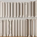 European classical Roman column combination 3d model