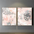 Scenic Mountain Landscape Painting With Snow Capped Peaks And Colorful Reflections