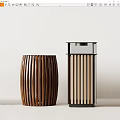 trash can 3d model