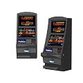 Casino Slot Machines With Colorful Game Displays Double Units Electronic Screens