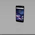 Moto Modern Smartphone With Screen Display Time Weather And App Icons
