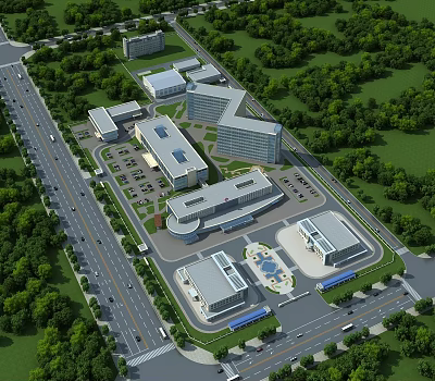 modern hospital architecture hospital planning 3d model