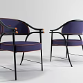 Modern Teal Dining Chairs With Curved Armrests Black Metal Frame And Gold Accents