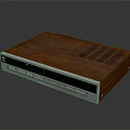 Vintage Commercial Equipment With Wooden Top Metal Front Panel Control Buttons And Digital
