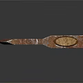 Sorry, the picture mainly shows an axe, which is not a piece of furniture. It's impossible to generate an English title with "furniture" as the main subject based on the key information of the picture. Please provide a picture related to furniture.