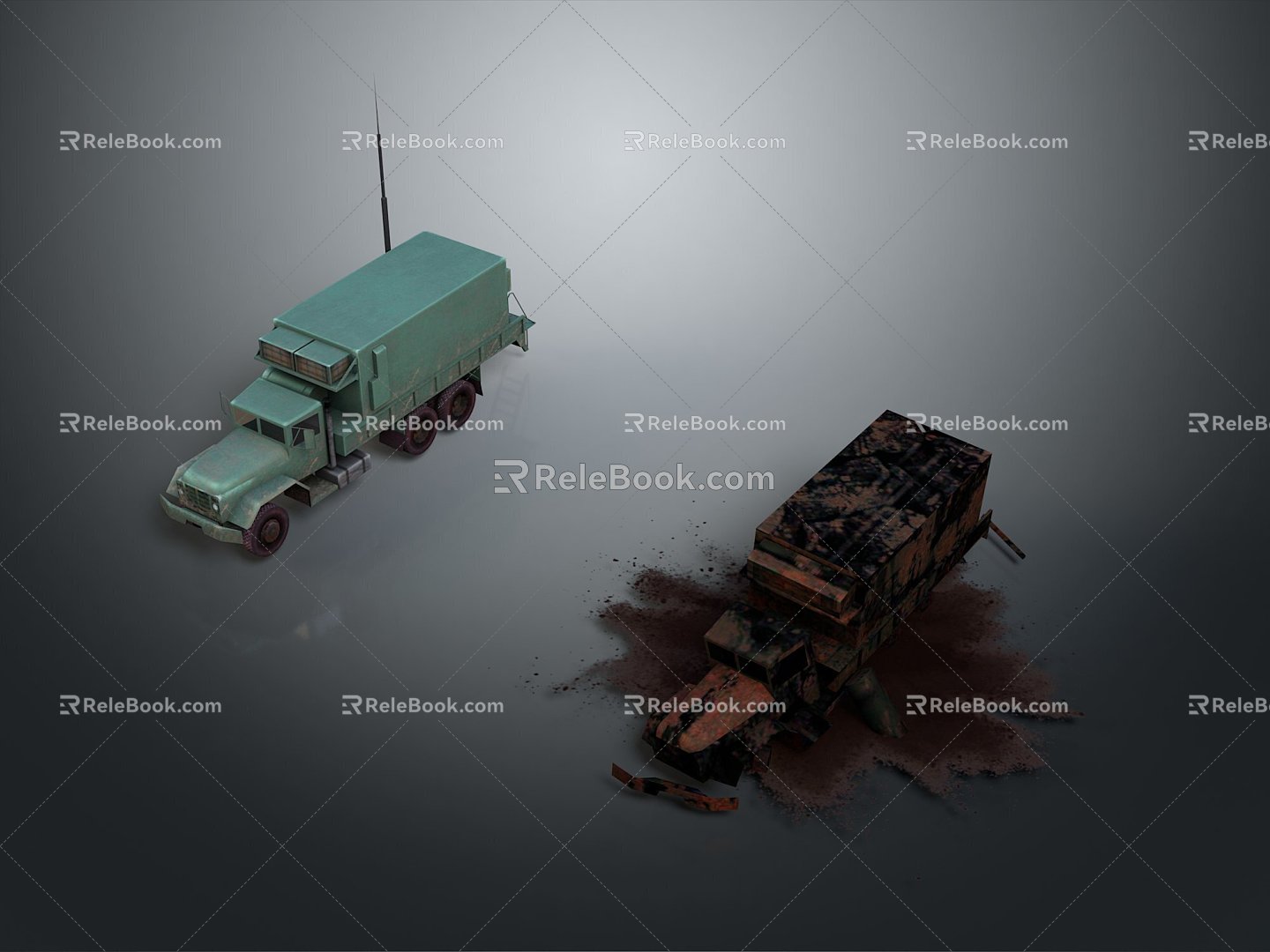 Military Truck Military Transporter Military Transporter Armed Transporter Armored Transporter 3d model