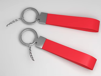 Modern Keychain 3d model