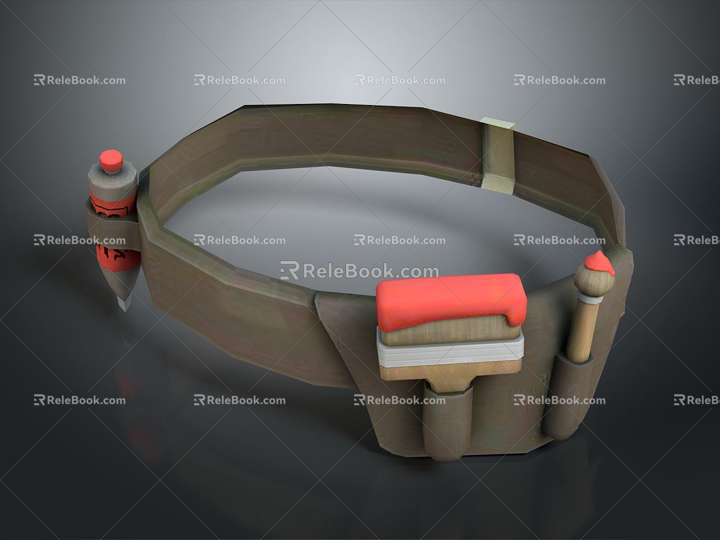 Belt Belt Cowlash Items 3d model