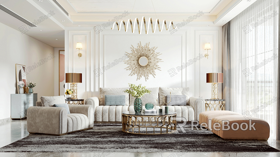 Light Luxury Living Room model