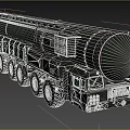 Military Functional Vehicle With Multi Wheel For Heavy Duty Missile Transport