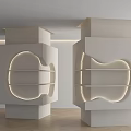 Modern Column Cream Column House Silent Beauty Salon Column Creative Column Bag Column Decorative Column Display Column 3d model
