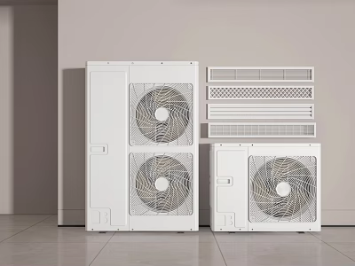 Air outlet of modern air conditioner 3d model