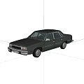 Classic Light Beige Four Door Sedan Car With Sleek Design And Retro Style