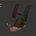 Modern Game Character Monster Snail Alien Snail Figure Game Character 3d model