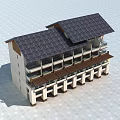 Rural Self Built House Modern Multi story Exterior Design With Spacious Balconies And Sloped Roof