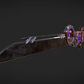 Cyberpunk Sword Steampunk Sword Science Fiction Sword Future High-tech Sword Low Face Number Low Model Simple Model Game Movie and TV Level Super Realism 3d model