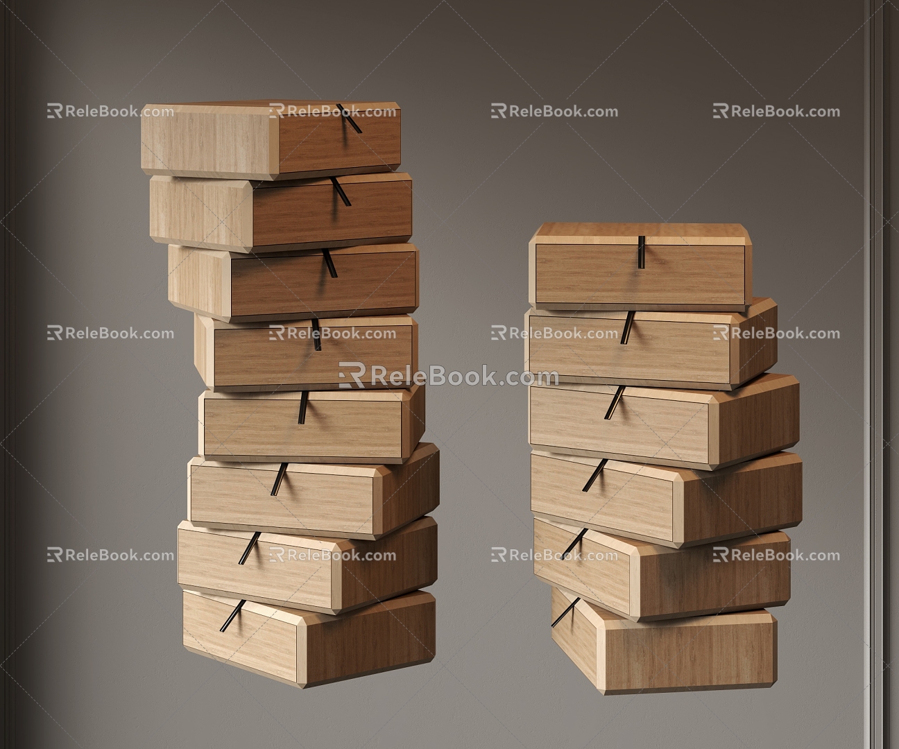 Decorative cabinet Drawer cabinet 3d model