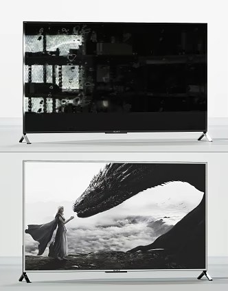 Modern TV set TV monitor 3d model